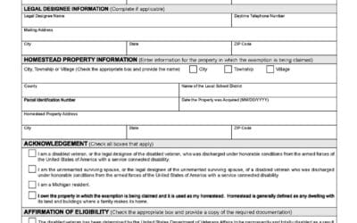Form 5107 – State Commission Affidavit for Disabled Veterans Exemption