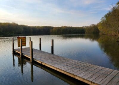 dock in lake, Ionia Michigan