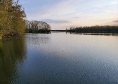 Sessions Lake in Ionia Michigan at sunset
